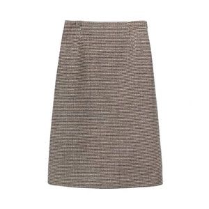 Wool midi skirt